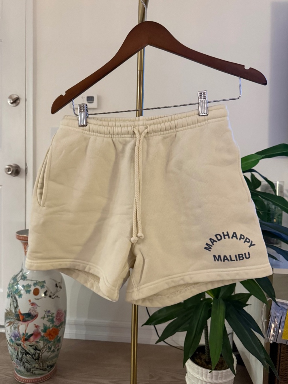 Madhappy Malibu Local Optimist Fleece Shorts | Yellow Ice | Small